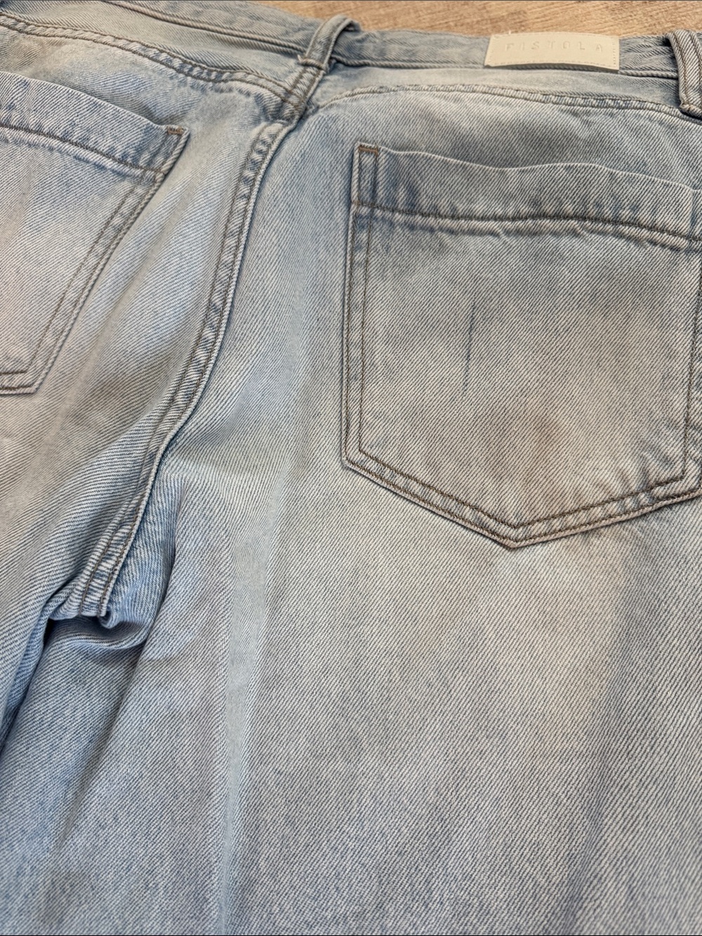 PISTOLA Size 27 Wide Leg Jeans Light Wash Denim Lyocell High Rise - Picture 6 of 9